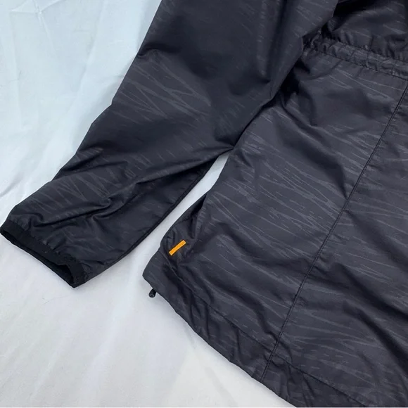 Lucy Windbreaker Jacket Black Gray Women's Medium Athleisure Lightweight Layer - Picture 9 of 13